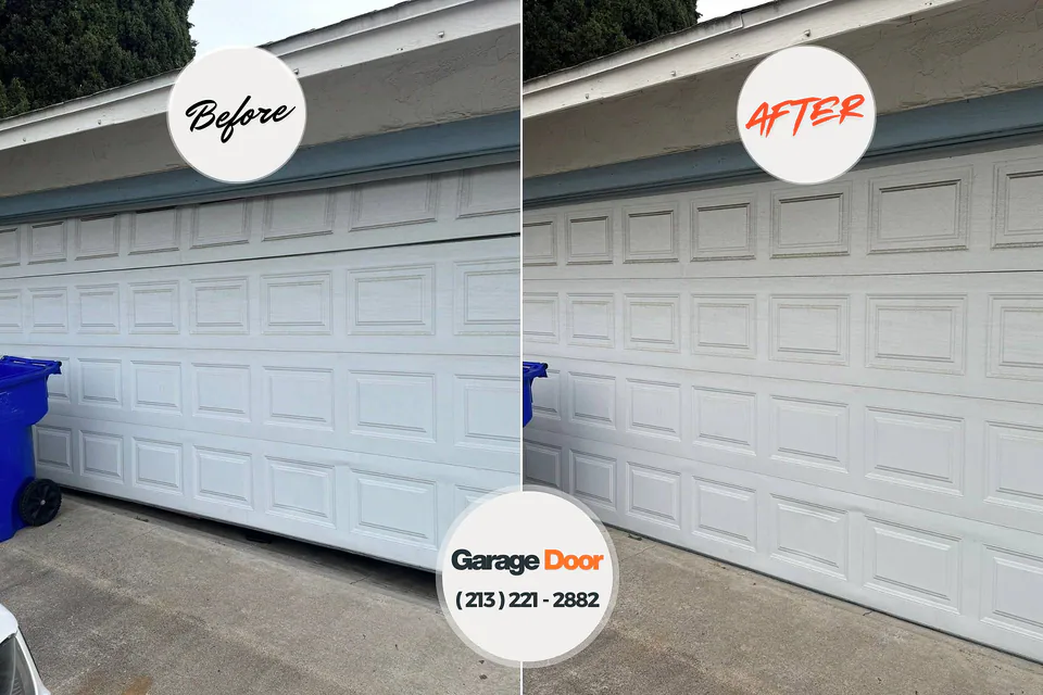 Before and after: garage door repair Colorado Springs, CO